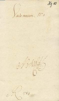 Bild Nr.1: 132-301 Vade mecum: (Grenzwissenschaften und Okkultismus, Handschriften)