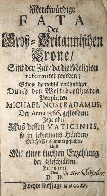 Bild Nr.1: 132-305 (Dobbeler,D.de.).: (Grenzwissenschaften und Okkultismus, Nostradamus)