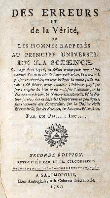 Bild Nr.1: 132-306 (Saint-Martin,L.C.de).: (Grenzwissenschaften und Okkultismus)