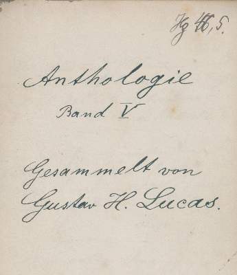 Bild Nr.1: 132-310 Anthologie: (Handschriften)