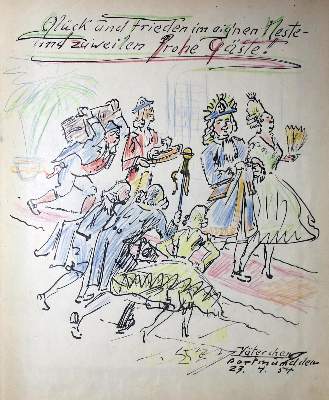 Bild Nr.1: 132-311 Gästebuch: (Handschriften, Honsalek)