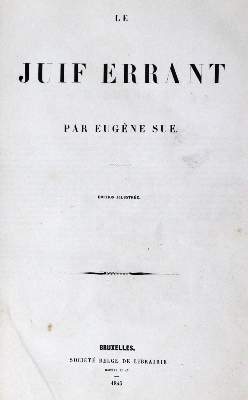 Bild Nr.1: 132-323 Sue,E.: (Judaica)