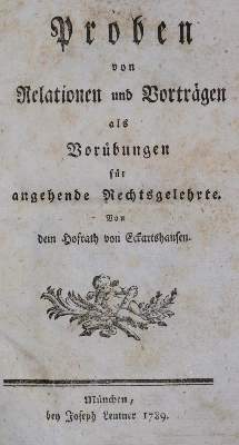 Bild Nr.1: 132-324 Eckartshausen,(K.)v.: (Juridica und Kriminologie)