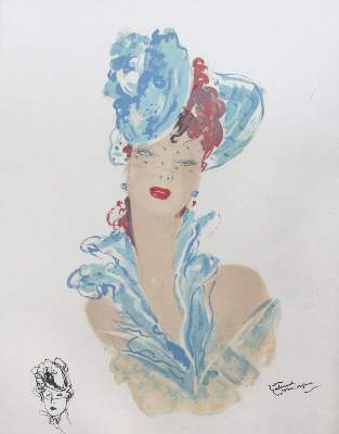 Bild Nr.4: 132-3269 Domergue, Jean-Gabriel: (Künstlergraphik)