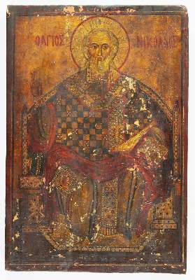 Bild Nr.3: 132-3497 Heiliger Nikolaus von Myra.: (Künstlergraphik, Ikonen)