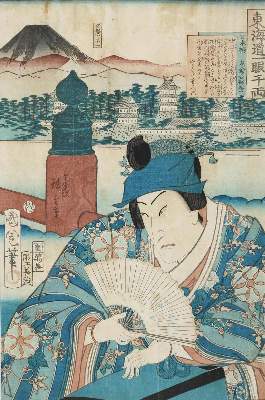 Bild Nr.1: 132-3516 Kunichika, Toyohara (1835-1900): (Künstlergraphik, Jagd)