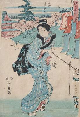 Bild Nr.1: 132-3554 Shigenobu II, Yanagawa: (Künstlergraphik, Japan)