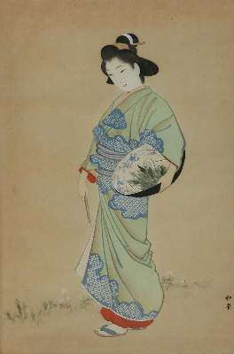 Bild Nr.3: 132-3555 Shodo, Yukawa: (Künstlergraphik, Japan)