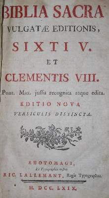 Bild Nr.1: 132-37 Biblia latina.: (Bibeln)
