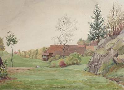 Bild Nr.3: 132-3722 Landschaften.: (Künstlergraphik)