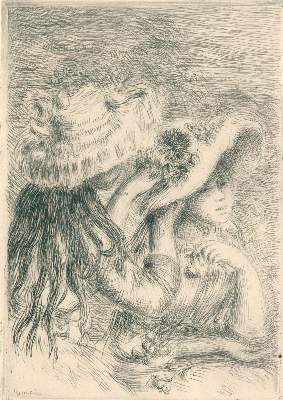 Bild Nr.1: 132-3965 Riviere,G.: (Künstlergraphik, Renoir, Kaltnadelradierung in:)
