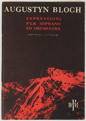 Bild Nr.1: 132-397 Bloch,A.: (Musik)