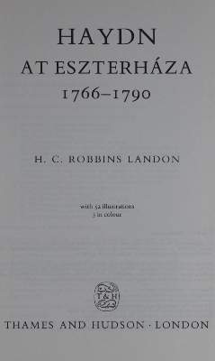 Bild Nr.1: 132-409 Landon,H.C.R.: (Musik, Haydn)