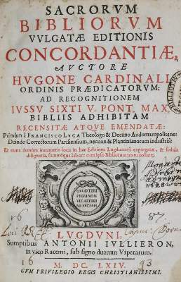 Bild Nr.1: 132-43 Cardinali,H.: (Bibeln, Konkordanz)