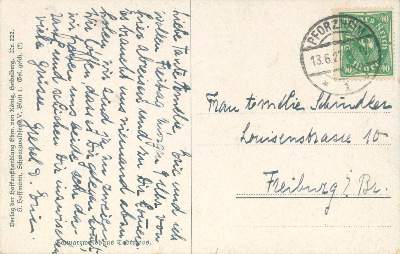 Bild Nr.2: 132-438 Schwarzwald.: (Postkarten, Hoffmann, Heinrich)