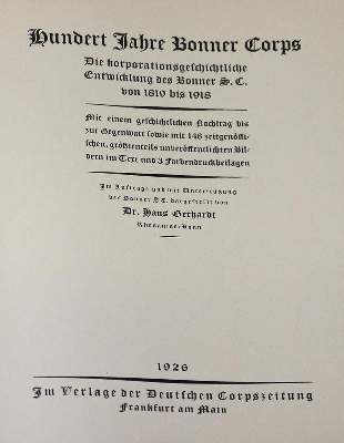 Bild Nr.1: 132-471 Gerhardt,H.: (Studentika und Hochschulen, Bonn)