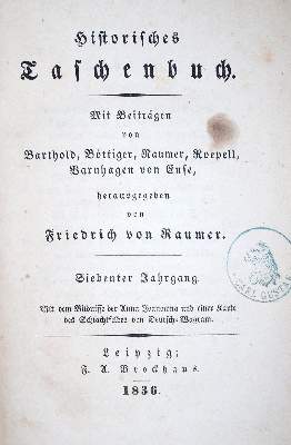 Bild Nr.1: 132-483 Raumer,F.v. (Hrsg.).: (Zeitschriften und Zeitungen)