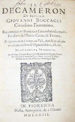 Bild Nr.1: 132-49 Boccaccio,G.: (Alte Drucke, Handschriften und Theologie)