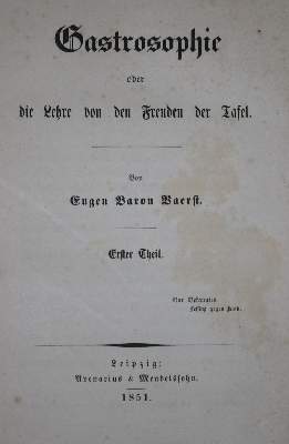 Bild Nr.1: 132-494 Vaerst,E.: (Küche und Haushalt, Gastrosophie)