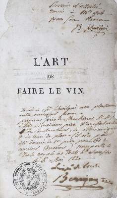 Bild Nr.1: 132-519 Chaptal (de Chanteloup,J.A.C.).: (Land- und Forstwirtschaft, Getränke, Wein und Weinbau)