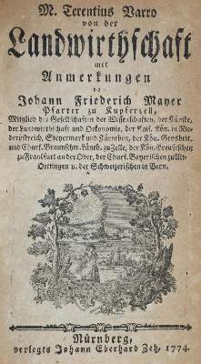 Bild Nr.1: 132-526 Varro,M.T.: (Land- und Forstwirtschaft, Landwirtschaft)