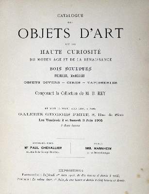 Bild Nr.1: 132-597 Petit,G.: (Kataloge)