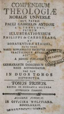 Bild Nr.1: 132-6 Antoine,P.G.: (Alte Drucke, Handschriften und Theologie)