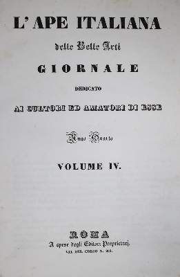 Bild Nr.1: 132-607 L'Ape Italiana delle Belle Arti.: (Kunstwissenschaft)