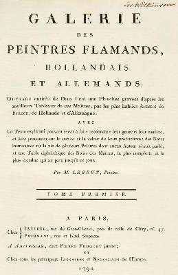 Bild Nr.2: 132-608 Le Brun, J. B. P.: (Kunstwissenschaft)