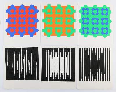 Bild Nr.7: 132-615 Vasarely,V.: (Op-Art)