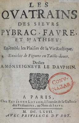 Bild Nr.1: 132-66 DuFaur de Pibrac,G.: (Alte Drucke, Handschriften und Theologie)