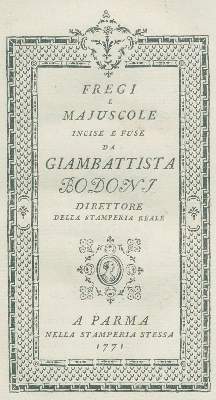 Bild Nr.1: 132-697 Bodoni,G.: (Typographie und Kalligraphie)