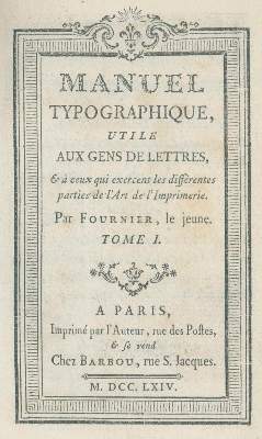 Bild Nr.10: 132-702 Fournier, P(ierre) S(imon).: (Typographie und Kalligraphie)