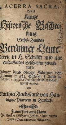 Bild Nr.1: 132-74 Fabricius,G.: (Alte Drucke, Handschriften und Theologie)