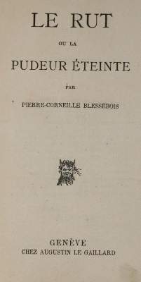 Bild Nr.1: 132-743 Blessebois,P.C.: (Erotika - Galantes)