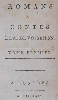 Bild Nr.2: 132-757 Voisenon,(C.H.de Fusee)de.: (Erotika - Galantes)