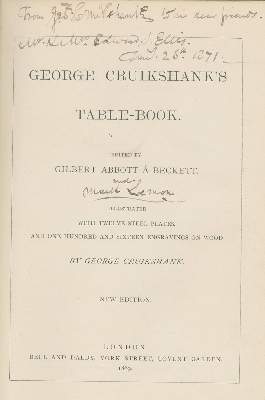 Bild Nr.1: 132-761 Beckett,G.A. (u. M.Lemmon).: (Karikatur, Cruikshank)