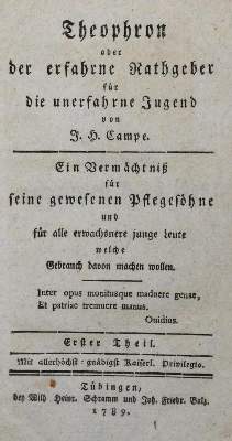 Bild Nr.1: 132-810 Campe,J.H.: (Pädagogik)