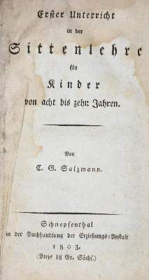 Bild Nr.1: 132-812 Salzmann,C.G.: (Pädagogik)