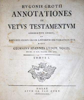 Bild Nr.1: 132-86 Grotius,H.: (Alte Drucke, Handschriften und Theologie)