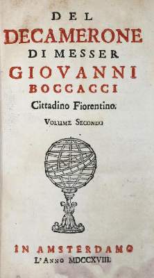 Bild Nr.1: 132-866 Boccaccio,G.: (Literatur und illustrierte Bücher bis 19.Jahrhundert)