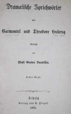 Bild Nr.1: 132-873 Carmontelle,(L.C.). u. T.Leclerc.: (Literatur und illustrierte Bücher bis 19.Jahrhundert)