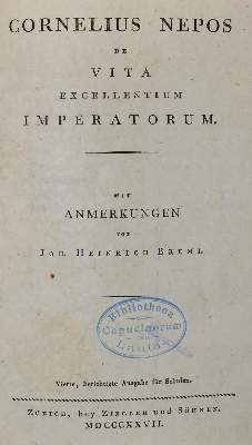 Bild Nr.3: 132-893 Cornelius Nepos.: (Einband)