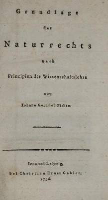 Bild Nr.1: 132-909 Fichte,J.G.: (Literatur und illustrierte Bücher bis 19.Jahrhundert)