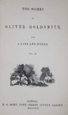 Bild Nr.1: 132-922 Goldsmith,O.: (Literatur und illustrierte Bücher bis 19.Jahrhundert)