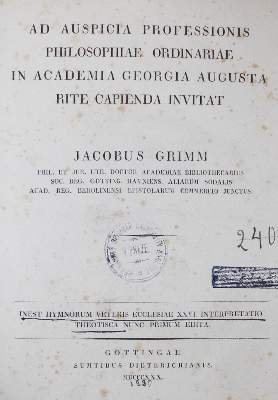 Bild Nr.1: 132-927 Grimm,J.: (Literatur und illustrierte Bücher bis 19.Jahrhundert)