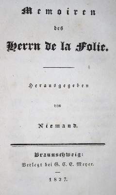 Bild Nr.1: 132-935 Niemand (Pseud.).: (Hauff)