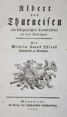 Bild Nr.1: 132-943 Iffland,A.W.: (Literatur und illustrierte Bücher bis 19.Jahrhundert)