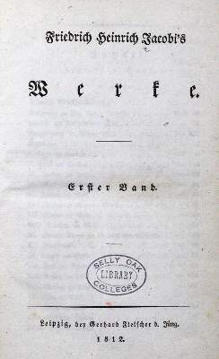 Bild Nr.1: 132-944 Jacobi,F.H.: (Literatur und illustrierte Bücher bis 19.Jahrhundert)