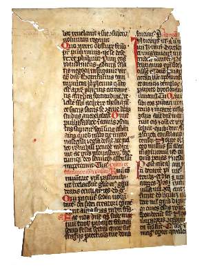 Bild Nr.3: 132-95 Einbandmakulatur.: (Handschriften)